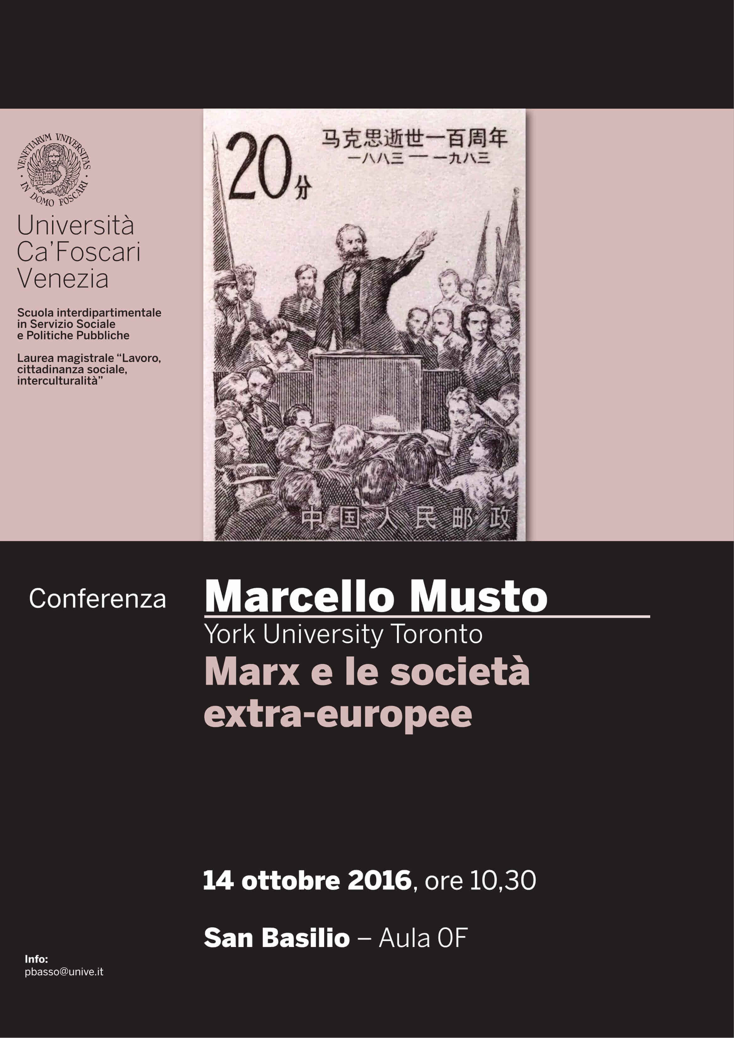 Locandina M. Musto Marx e le societa extra europee 1